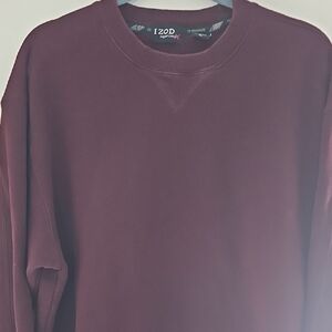IZOD Men's Burgundy Crewneck Sweater
